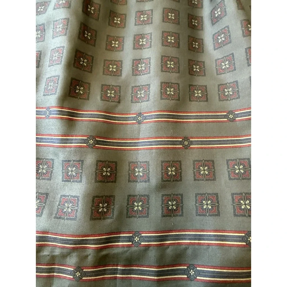 Vintage  Silk Pleated Midi Skirt 8 By J. Davis Ltd. Grandmacore Lined